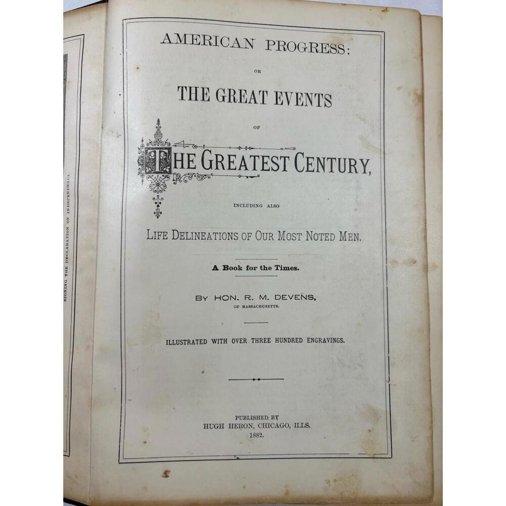 American Progress – The Great Events of the Greatest Century – Devens 1882